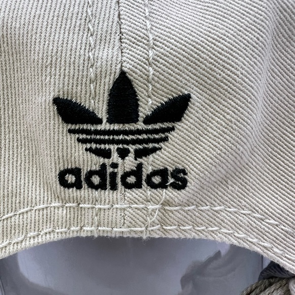 ADIDAS 100% COTTON KHAKI HAT/CAP, WITH BLACK LOGO EMBROIDERED, ADJ STRAP UNISEX - Picture 8 of 15
